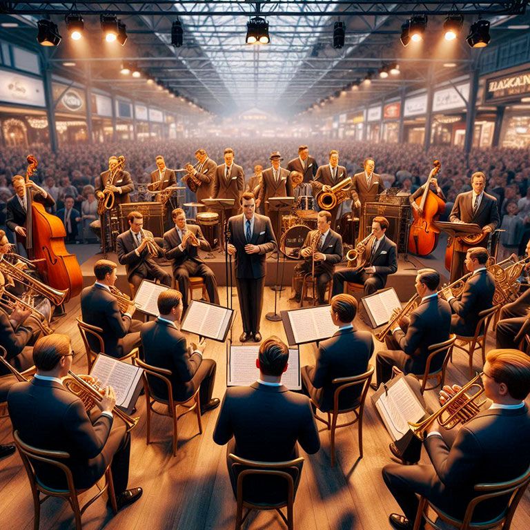 Big band para ferias de comercio